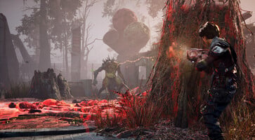 Uma imagem mostrando um monstro em Miasma Chronicles.