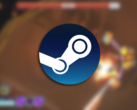 O Galactic Glitch entrou no acesso antecipado em julho do ano passado e é um jogo de tiro com dois manípulos com uma mecânica única baseada na física. Na foto, uma imagem borrada do jogo com o logotipo do Steam sobreposto. (Fonte da imagem: Steam - Editado)