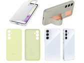 Veja vários designs de capas oficiais da Samsung para o Galaxy A35 e o Galaxy A55. (Fonte da imagem: Appuals - editado)