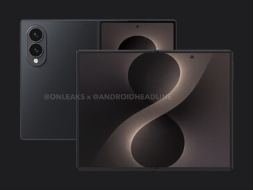 Representação não oficial do Galaxy Wide Fold totalmente desdobrado.