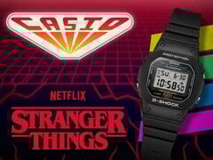 O segundo relógio da Casio com a colaboração Stranger Things está a caminho e, desta vez, será baseado no clássico DW-5600UE. (Fonte da imagem: Casio com edições)