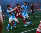 Imagem mostrando os jogadores tentando assumir o controle da bola. (Fonte da imagem: EA) 