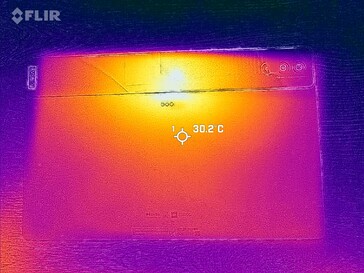 Imagem térmica: parte traseira