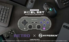 O Hyperkin Pixel Art Wireless Controller é uma versão moderna do controle do SNES. (Fonte da imagem: Hyperkin)