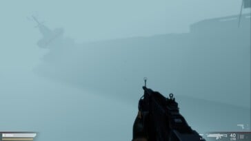 Na foto: Uma captura de tela do jogo Primal Carnage: Extinction.