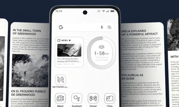 Uma tecla Nxtpaper dedicada alterna a tela entre três modos de exibição.