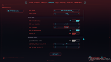 Cyberpunk 2077 Atualização 2 - Configurações gráficas