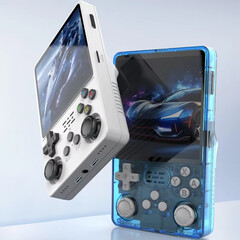 O R36S Plus se inspira no design do Powkiddy V20 em muitas áreas. (Fonte da imagem: Game Console)