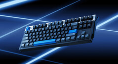 Teclado para jogos Iqunix EZ80 Hall-effect na cor azul