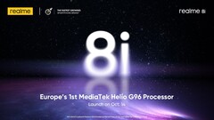 O 8i está vindo para a Europa. (Fonte: Realme)