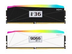 Variantes em preto e branco dos módulos XFinity+ com telas OLED. (Fonte da imagem: V-color)