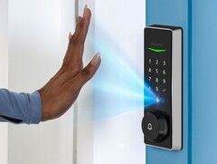 O Philips Smart Deadbolt usa um scanner de veias da palma da mão altamente seguro para a entrada. (Fonte: Philips)