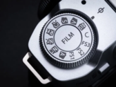 Close-up do seletor de simulação de filme Fujifilm X-M5