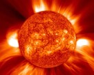 Imagem de uma ejeção de massa coronal capturada pela SOHO (Fonte da imagem: NASA, GSFC, SOHO e ESA; cortada)
