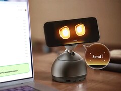 O Loona DeskMate expande o iPhone com um pequeno corpo de robô (Fonte da imagem: Keyi TEch)