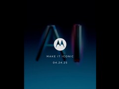 A série Razr 2025/ Razr 60 da Motorola foi confirmada para ser lançada em 24 de abril. (Fonte da imagem: MotorolaUS on X)