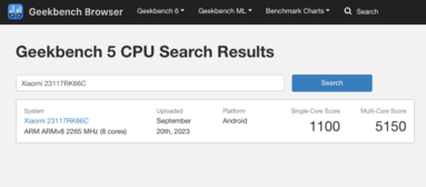 (Fonte da imagem: Geekbench)