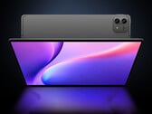 O T70 Pro possui uma tela QHD de 14 polegadas. Na foto: uma imagem promocional mostrando a parte frontal do tablet e parte da parte traseira.