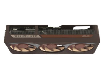 Vista superior da Asus GeForce RTX 5080 16GB GDDR7 Noctua OC Edition. (Fonte da imagem: Asus)