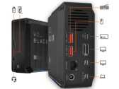 A estação de acoplamento Western Digital D50 Game NVMe é uma ótima maneira de utilizar essa porta Thunderbolt 3 (Fonte: WD)