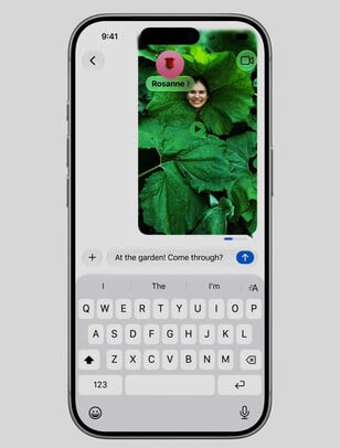 Uma barra de carregamento no aplicativo Messages mostra quando um arquivo terminou de ser carregado.