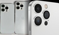 Não há muitas diferenças entre o iPhone 14 Pro réplicas (L) e o conceito do iPhone 15 Pro (R). (Fonte de imagem: SonnyDickson &amp;amp; TechnizoConcept - edited)
