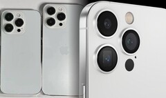 Não há muitas diferenças entre o iPhone 14 Pro réplicas (L) e o conceito do iPhone 15 Pro (R). (Fonte de imagem: SonnyDickson & TechnizoConcept - edited)