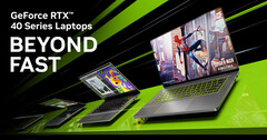 A Nvidia anunciou as versões para laptop de suas placas gráficas RTX 4000 (imagem via Nvidia)