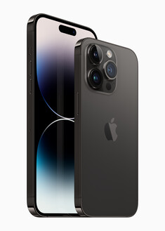 iPhone 14 Pro e iPhone 14 Pro Max - Space Black. (Fonte de imagem: Apple)