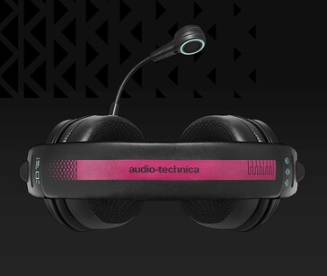 A faixa de cabeça do fone de ouvido Audio-Technica Hatsune Miku ATH-M50xSTS-USB MIKU incorpora elementos de design dos acessórios de cabelo da Miku. (Fonte da imagem: Audio-Technica)