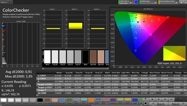 Precisão de cores CalMAN