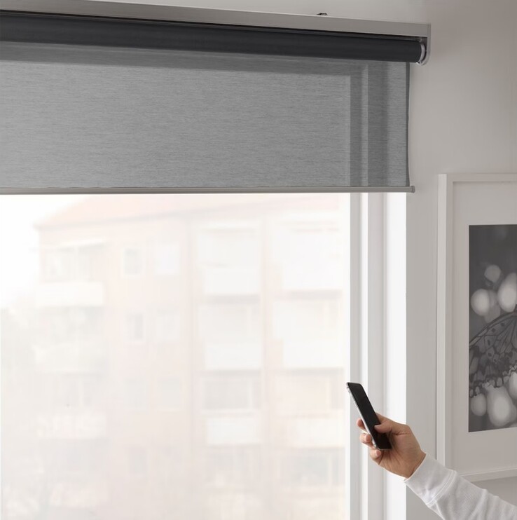 Uma nova versão do IKEA KADRILJ smart blind. (Fonte da imagem: IKEA)