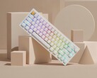 Teclado para jogos sem fio Lemokey P2 HE em branco com teclas brilhantes. (Fonte da imagem: Lemokey)