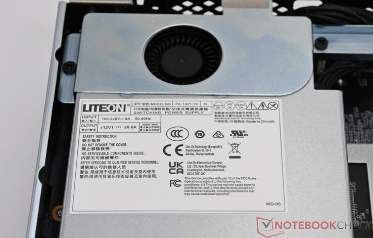 Minisforum MS-S1 Max com fonte de alimentação interna (12 V, 26,6 A)