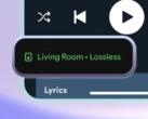O Spotify adicionará um sistema de rotulagem na visualização Now Playing (foto) e no Connect Picker. (Fonte da imagem: u/ThisisSpotify no subreddit r/truespotify)