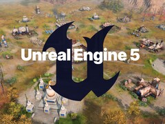 Logotipo do Unreal Engine 5 visto no mapa do Age of Empires 4 (Fonte da imagem: Xbox Gaming, Epic Games com edições)
