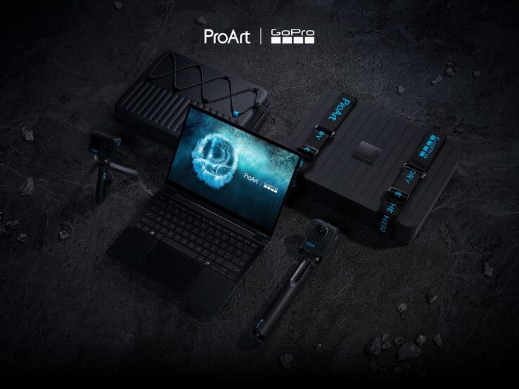 O ProArt PX13 deste ano também estará disponível em um acabamento especial para GoPro. (Fonte da imagem: Asus)