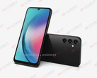 Uma renderização do "Galaxy A25 5G". (Fonte: OnLeaks x Giznext)