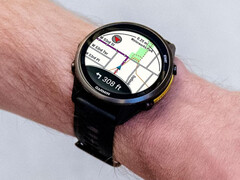 Ainda não se sabe exatamente como a Garmin integrará o Google Maps, mostrado curva a curva no Forerunner 970. (Fonte da imagem: Garmin)