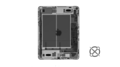 Um raio X do iPad Air. (Fonte: Creative Electron via iFixit)