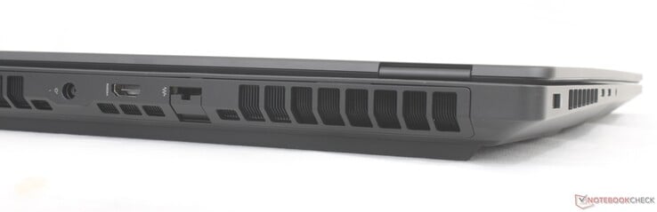 Traseira: adaptador CA, HDMI 2.1, RJ-45 (2.5 Gbps)