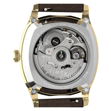 O relógio Timex Marlin Tonneau TW2Y84500IK possui resistência à água até 50 m (5 bar)
