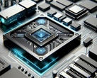 Renderização do conceito do chip de IA sem nome (Fonte: imagem gerada por DALL-E 3)