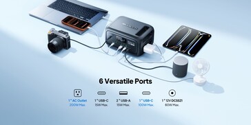 O Bluetti Elite 10 pode alimentar até seis dispositivos simultaneamente (Fonte da imagem: Bluetti)