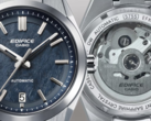 Na foto - o Casio EFK-100D-2A com um mostrador azul texturizado e a parte traseira transparente para mostrar o movimento mecânico. (Fonte da imagem: Casio)