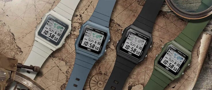 Todas as quatro cores do relógio da série Casio LF-30W (foto). (Fonte da imagem: Casio)
