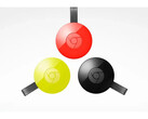 Imagem de um produto exibindo o Chromecast 2 do Google em várias cores. (Fonte da imagem: Google)