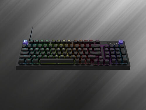 Teclado para jogos Logitech G316 X, apresentado na cor preta