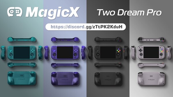 As variantes verde e roxa do MagicX Two Dream Pro têm botões que combinam com a cor.