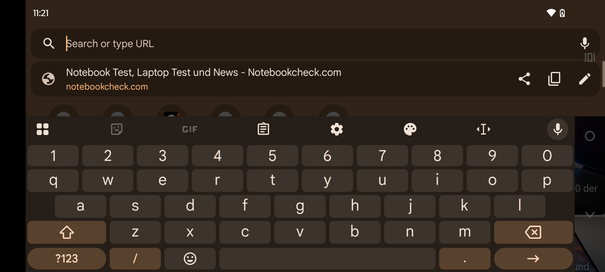 Teclado horizontal